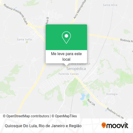 Quiosque Do Lula mapa