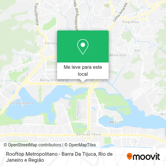 Rooftop Metropolitano - Barra Da Tijuca mapa