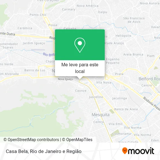 Casa Bela mapa