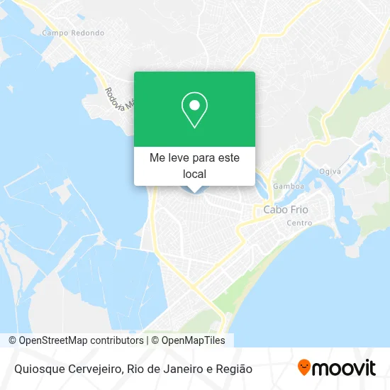 Quiosque Cervejeiro mapa