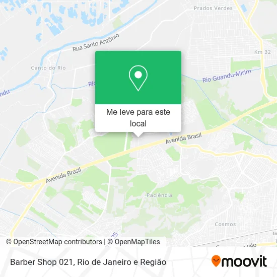 Barber Shop 021 mapa