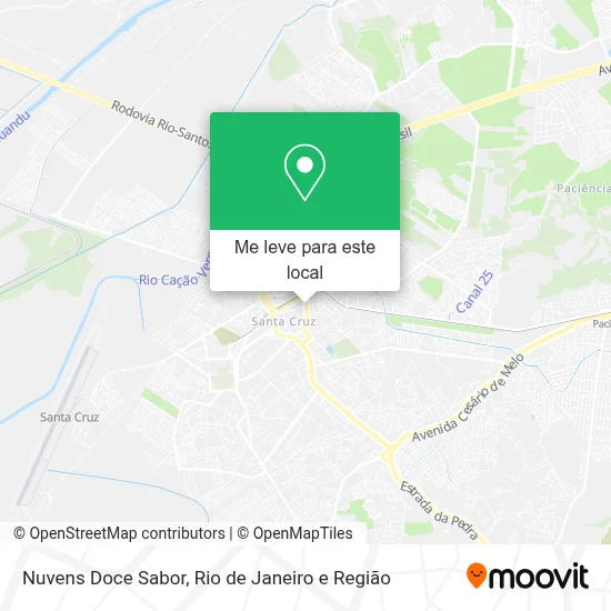 Nuvens Doce Sabor mapa