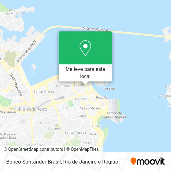 Banco Santander Brasil mapa