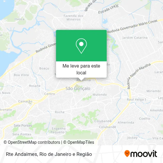 Rte Andaimes mapa