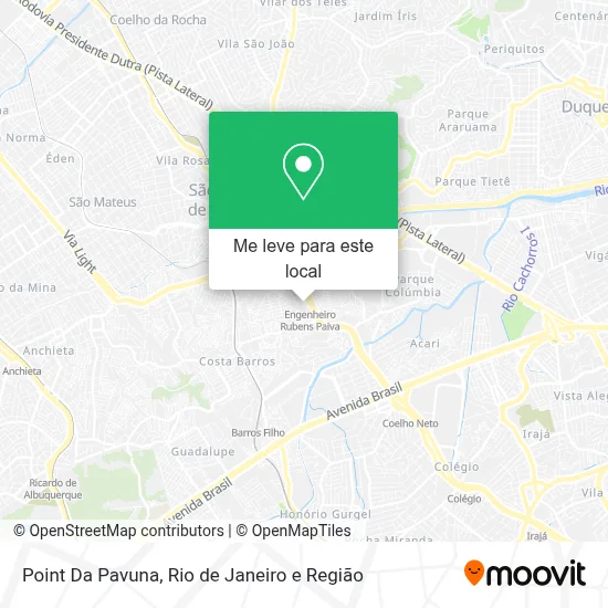 Point Da Pavuna mapa