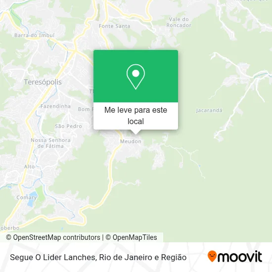 Segue O Lider Lanches mapa