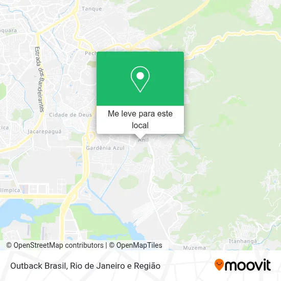 Outback Brasil mapa