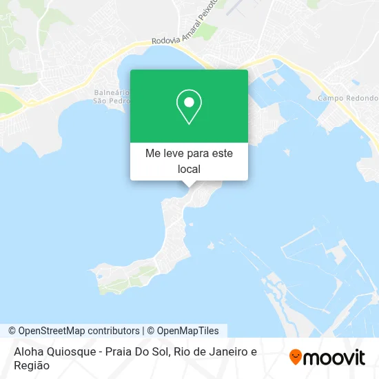 Aloha Quiosque - Praia Do Sol mapa