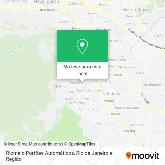 Riomelo Portões Automáticos mapa