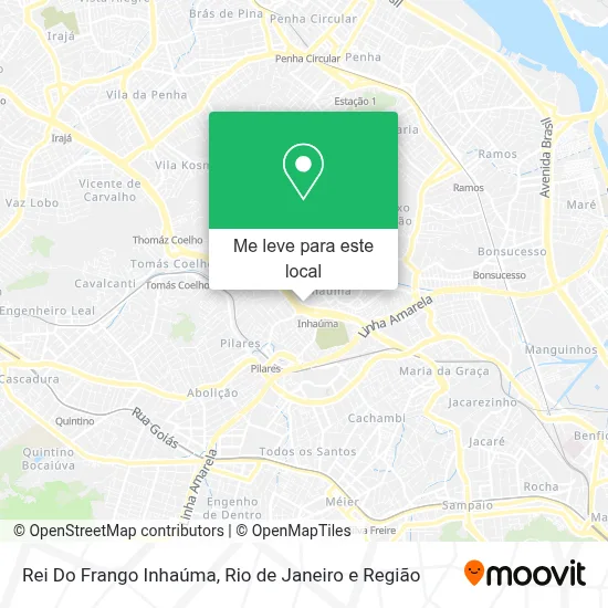 Rei Do Frango Inhaúma mapa