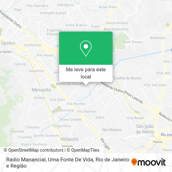 Rádio Manancial, Uma Fonte De Vida mapa