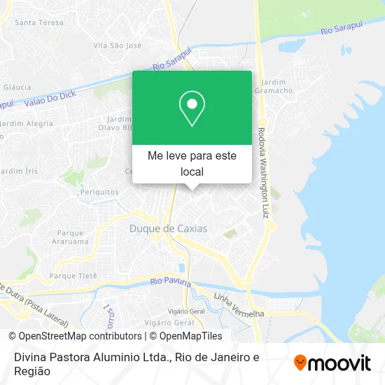 Divina Pastora Aluminio Ltda. mapa