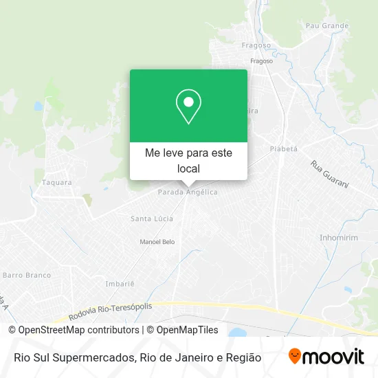 Rio Sul Supermercados mapa