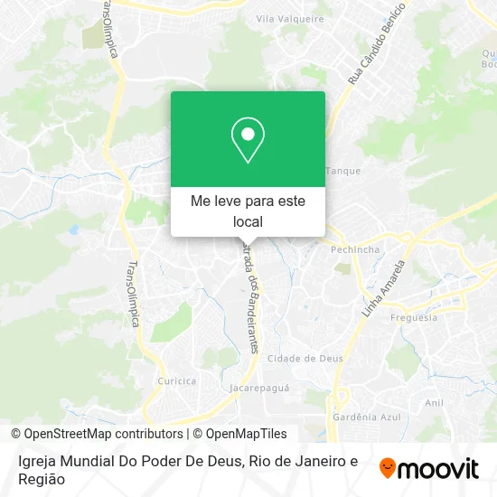 Igreja Mundial Do Poder De Deus mapa