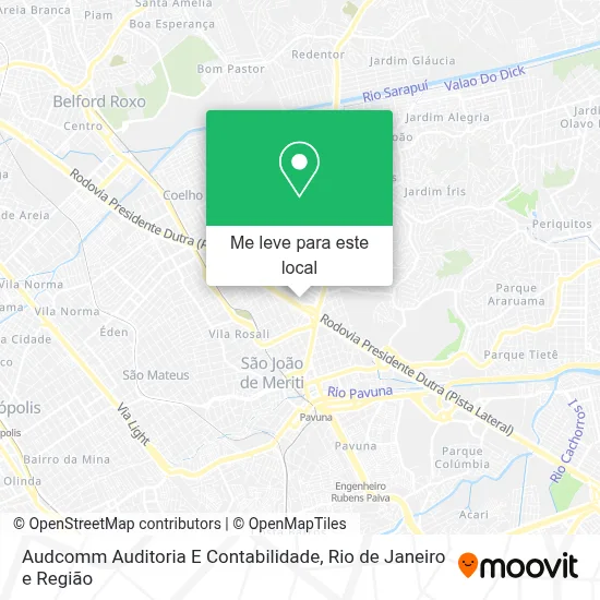 Audcomm Auditoria E Contabilidade mapa