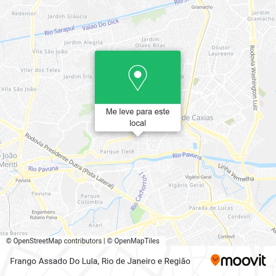 Frango Assado Do Lula mapa