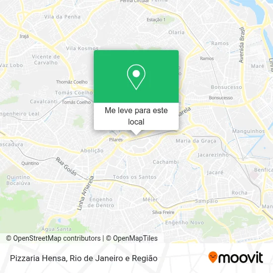 Pizzaria Hensa mapa