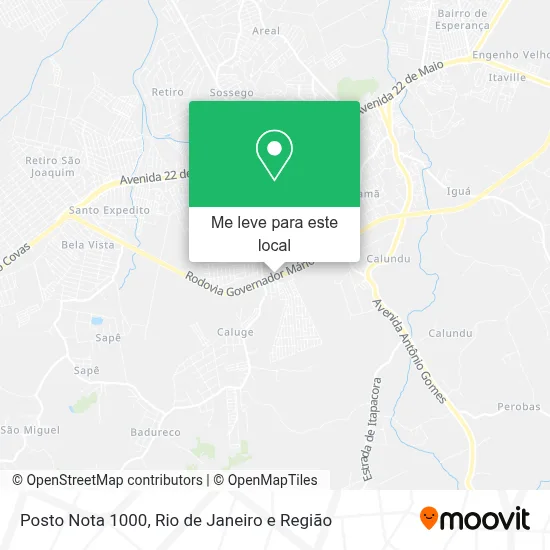 Posto Nota 1000 mapa