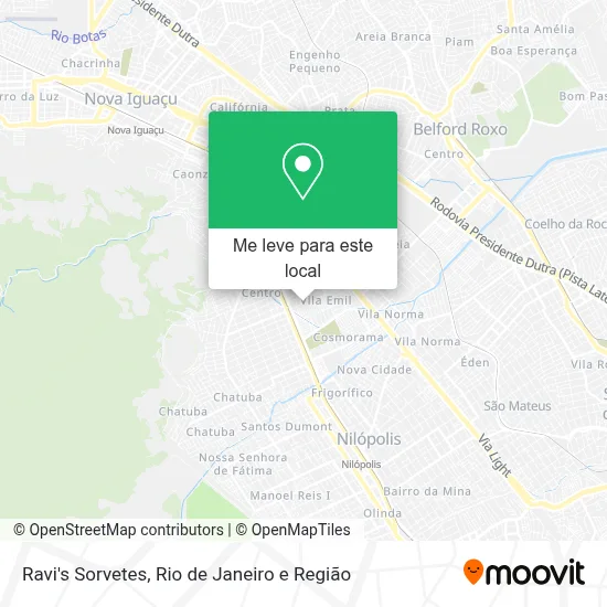 Ravi's Sorvetes mapa