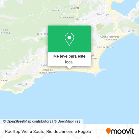 Rooftop Vieira Souto mapa