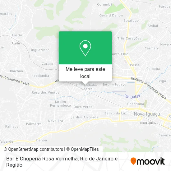 Bar E Choperia Rosa Vermelha mapa