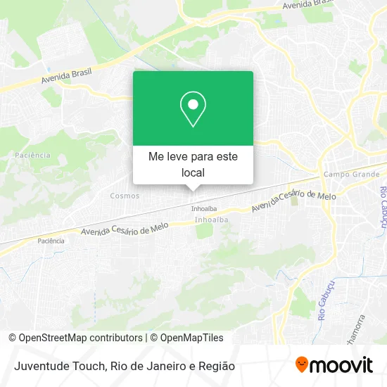 Juventude Touch mapa