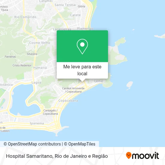 Hospital Samaritano mapa