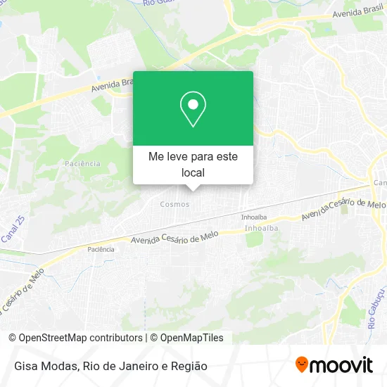 Gisa Modas mapa