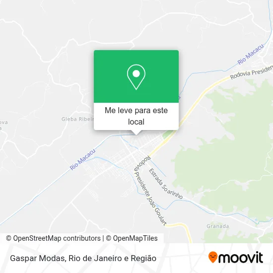 Gaspar Modas mapa