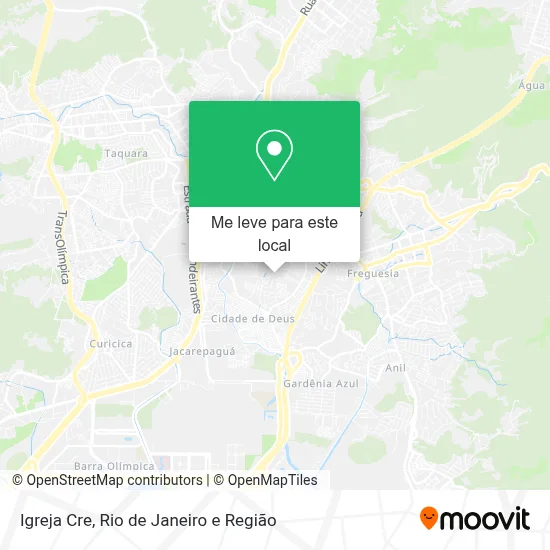 Igreja Cre mapa