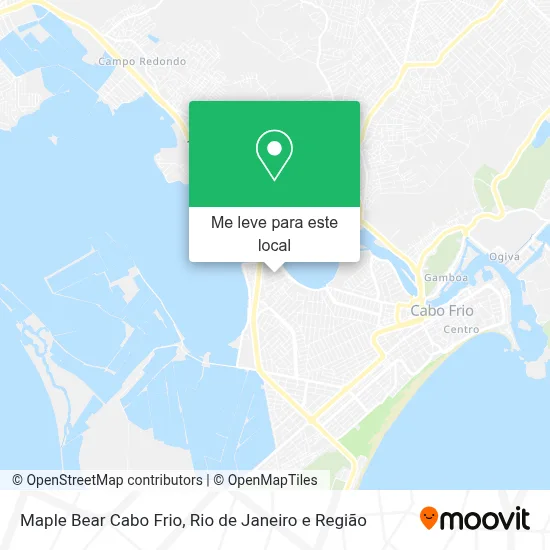 Maple Bear Cabo Frio mapa