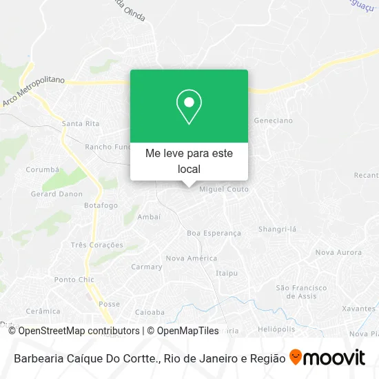Barbearia Caíque Do Cortte. mapa