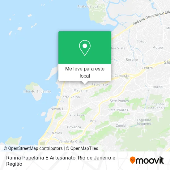 Ranna Papelaria E Artesanato mapa