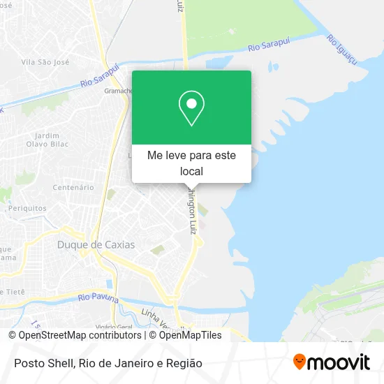 Posto Shell mapa