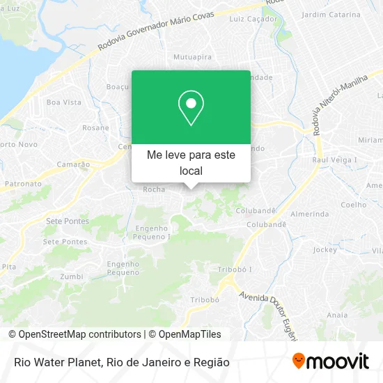 Rio Water Planet mapa