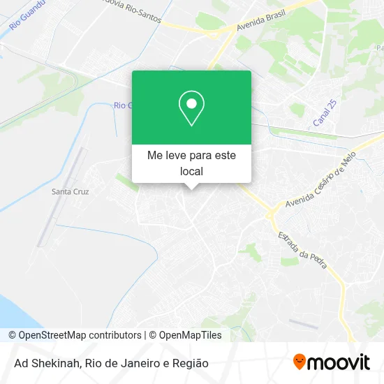 Ad Shekinah mapa