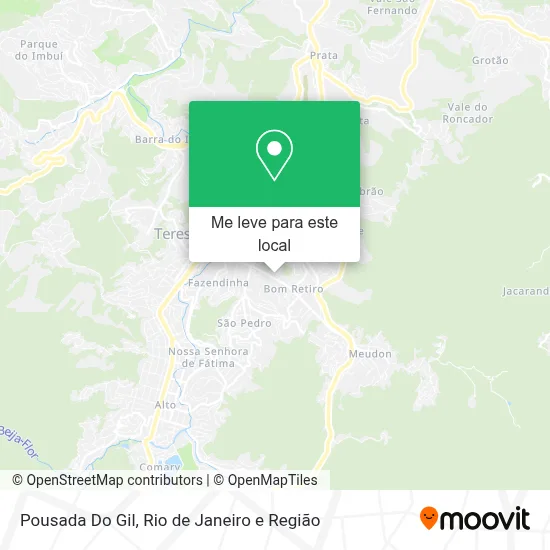 Pousada Do Gil mapa