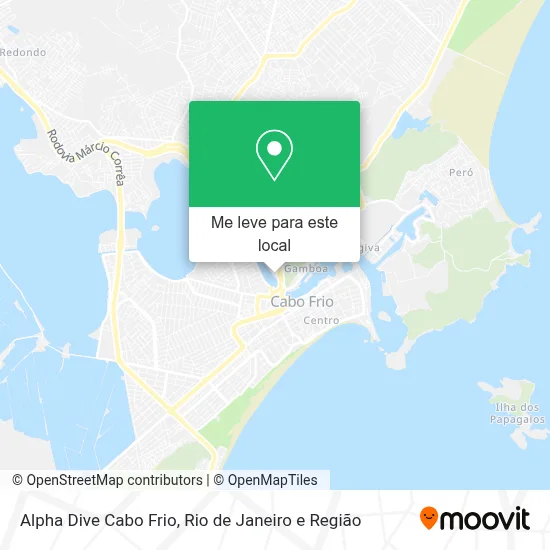 Alpha Dive Cabo Frio mapa