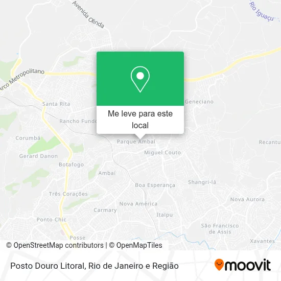 Posto Douro Litoral mapa