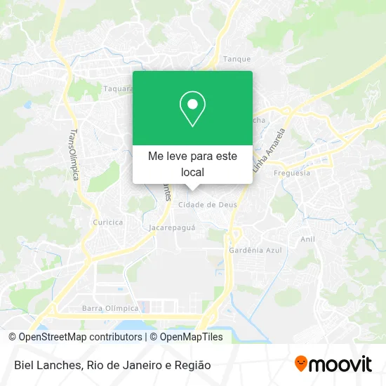 Biel Lanches mapa