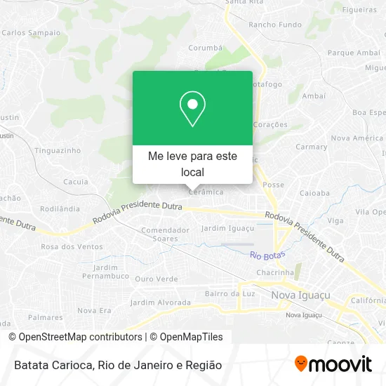 Batata Carioca mapa
