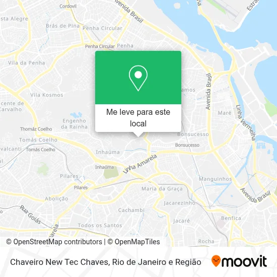 Chaveiro New Tec Chaves mapa