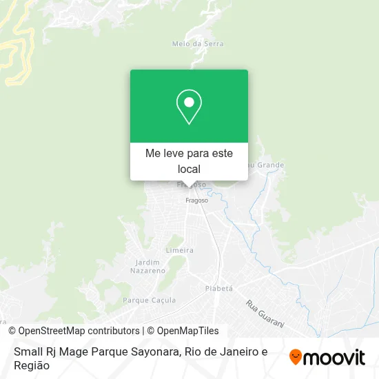 Small Rj Mage Parque Sayonara mapa