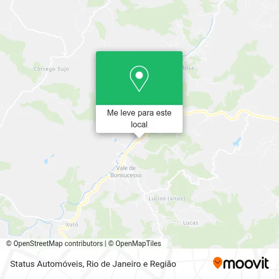 Status Automóveis mapa