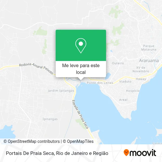 Portais De Praia Seca mapa