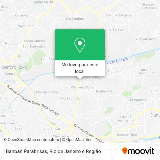 Banban Parabrisas mapa