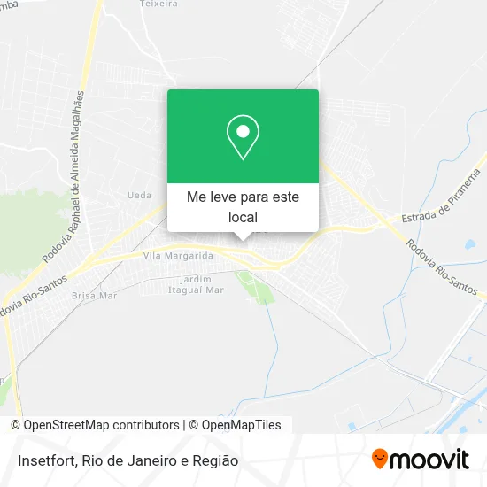 Insetfort mapa