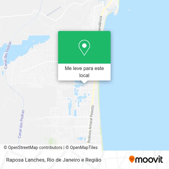 Raposa Lanches mapa