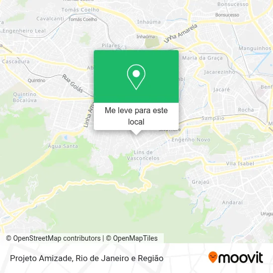 Projeto Amizade mapa