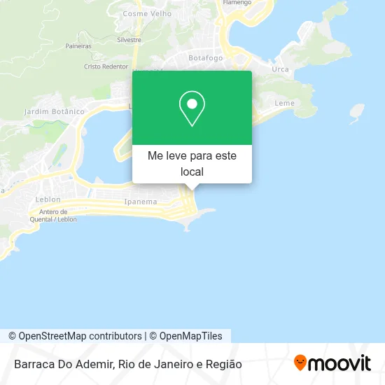Barraca Do Ademir mapa